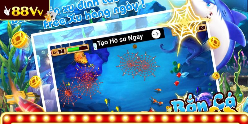 Không gian giải trí bắn cá 88VV cực chất